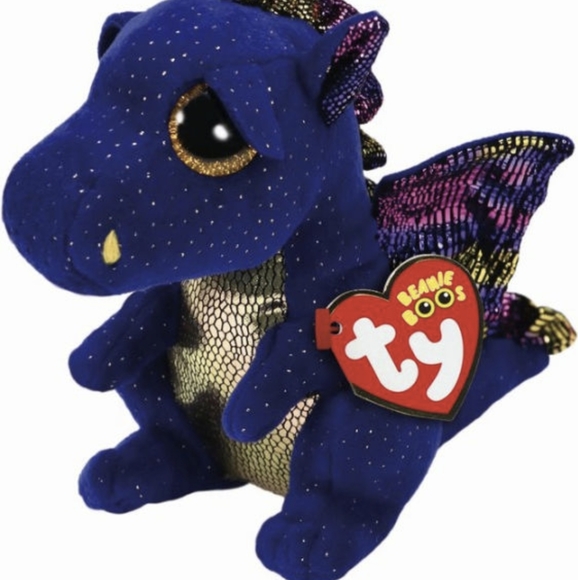NEW TY Saffire the Dragon Beanie Boo with TAGS - Picture 7 of 8